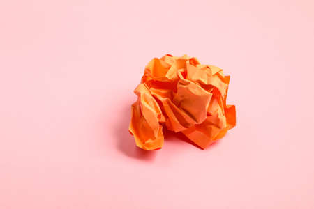 Crumpled paper ballの写真素材