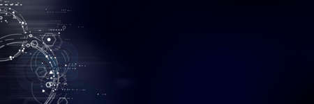 Abstract futuristic digital technologyの写真素材