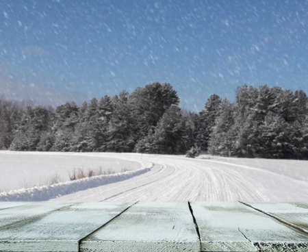 Winter blur background