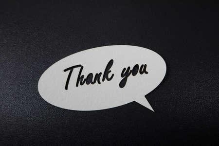 Thank you card.の写真素材