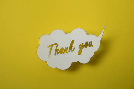 Thank you card.の写真素材