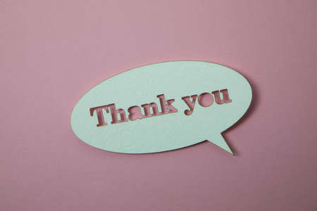 Thank you card.の写真素材