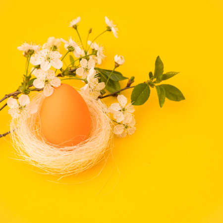 Happy Easter holiday greeting banner.