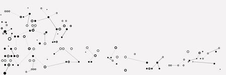 Abstract molecules design. Vector illustration.