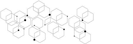 Abstract background consisting of set of hexagonal cells.のイラスト素材