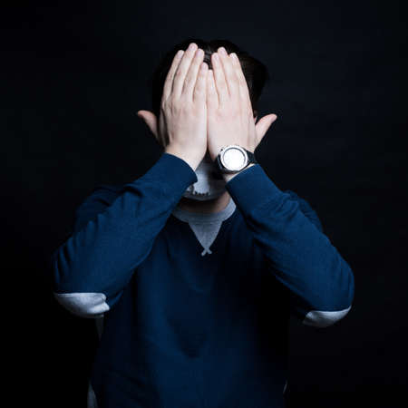 Stop coronavirus infection. The man in the mask.