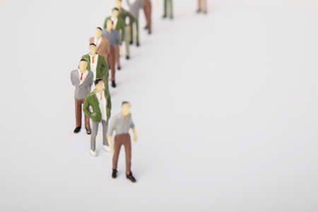 Toy, miniature figures of human in costumes.の写真素材