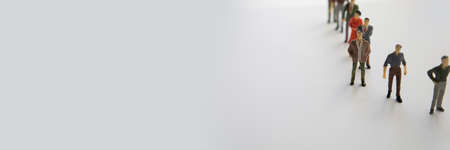 Toy, miniature figures of human in costumes.の写真素材