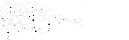 Abstract black broken lines background