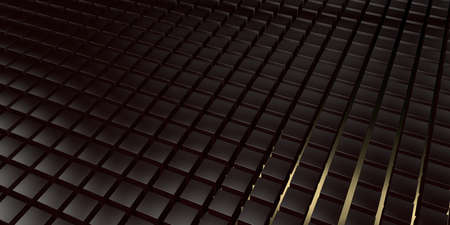 Seamless pattern of cubes. Abstract decoration. 3D Render.の写真素材