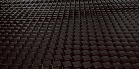 Seamless pattern of cubes. Abstract decoration. 3D Render.の写真素材