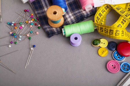 Copyspace frame with sewing tools