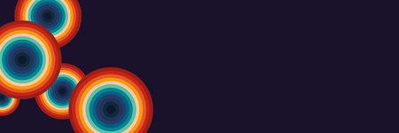 Abstract retro futuristic disco backgroundのイラスト素材