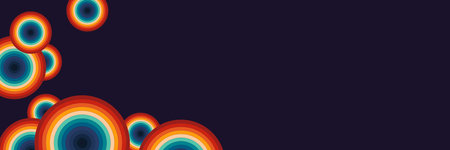 Abstract retro futuristic disco backgroundのイラスト素材