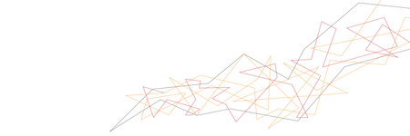 Abstract lines and dots connect background.のイラスト素材