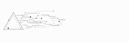 Abstract lines and dots connect background.