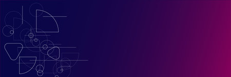 Abstract lines and dots connect background.のイラスト素材