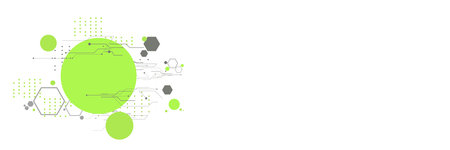Abstract lines and dots connect background.のイラスト素材