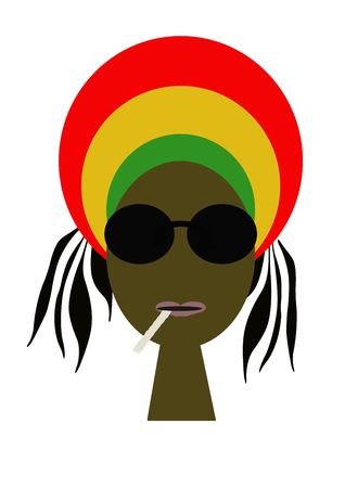 Portrait of rastamanの写真素材
