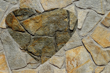 stone heartの写真素材