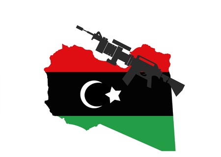 Flag of Libya の写真素材