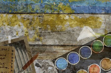  watercolours                               の写真素材
