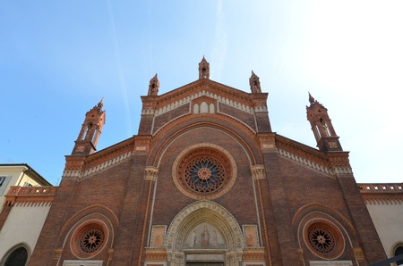 old church in Milan in the Brera district の写真素材