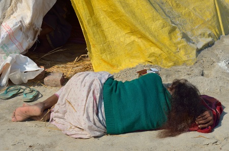 poor girl の写真素材