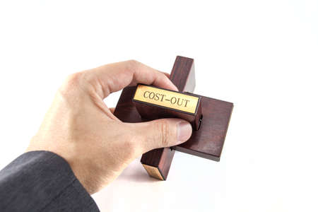 Business puzzle block in isolate backgroundの写真素材