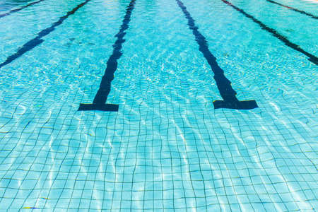 Water wave in swimming poolの写真素材