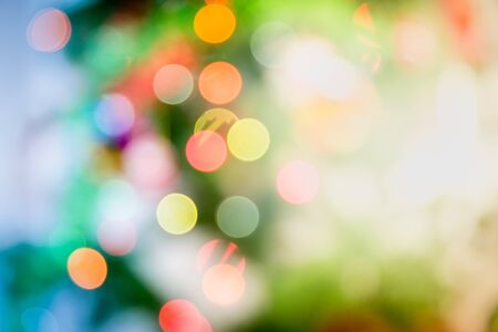 Christmas holiday bokeh. Abstract Christmas backgroundの写真素材