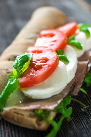 Caprese Sandwichの写真素材