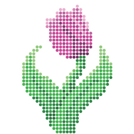 Abstract Tulip Background,のイラスト素材