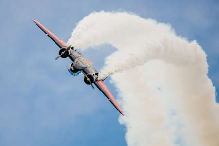 SAN ANTONIO, USA - October 31, 2015: Twin Beach 18 stunt plane