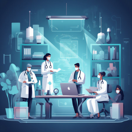 Science and laboratory composition with experiment and research symbols flat. High quality illustrationの素材