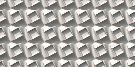 Rotated square abstract background 3D render illustrationの写真素材