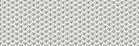 Abstract wall tiles texture background Hexagonal shape 3D render illustration isolated