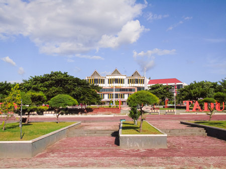 palu, indonesia (10/29/2020) : The university campus of tadulako. One of the best colleges on sulawesi island in the country of Indonesia.のeditorial素材