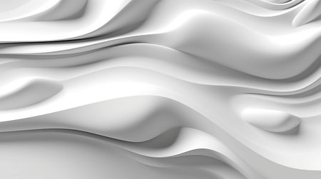 White wave abstract background. Ai generativeの素材