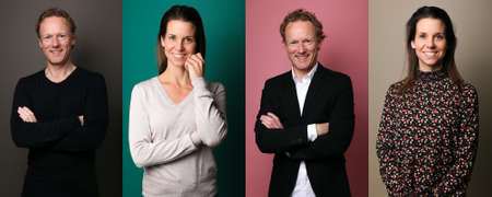 Group of people in a collageの写真素材