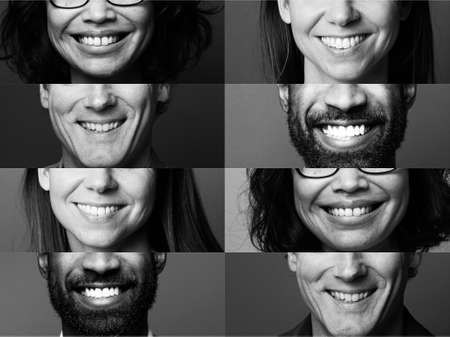 Group of people in a collageの写真素材