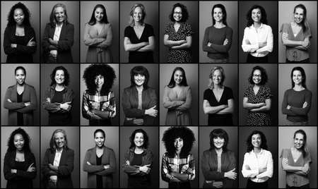 Group of people in a collageの写真素材