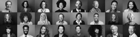 Portraits of beautiful commercial powerfull women