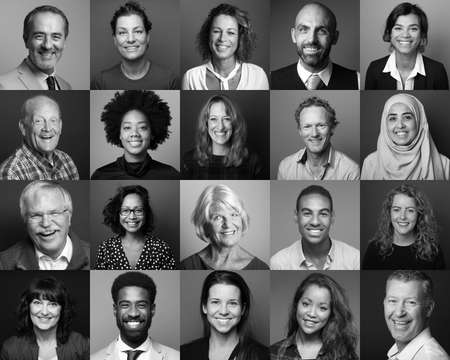Portraits of beautiful commercial powerfull women