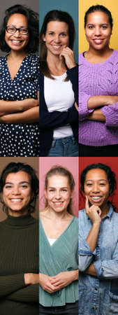 beautiful people wearing a mouth maskの写真素材