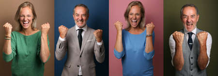 Portraits of beautiful commercial powerfull women