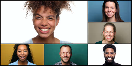 Portraits of beautiful commercial powerfull women