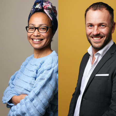 Group of people in a collageの写真素材