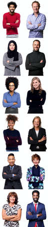 Group of people in a collage