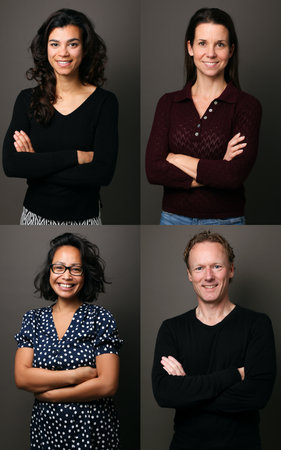 Group of people in a collageの写真素材